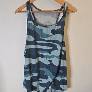 Mens Blue Camo Tank Top - Comfortable Casual Layering